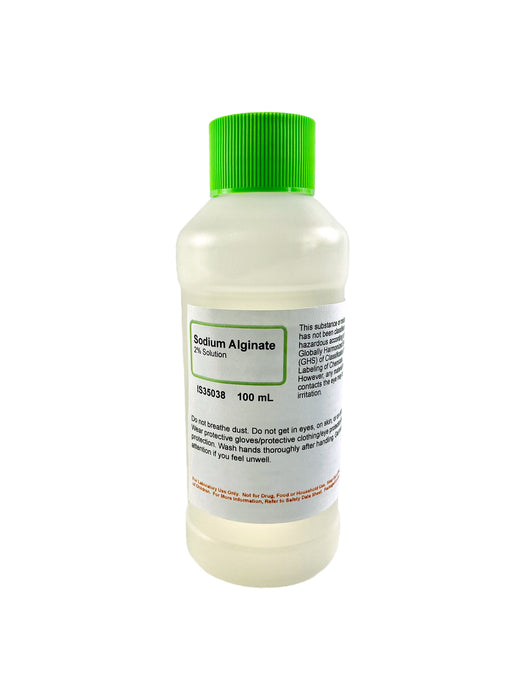 Sodium Alginate 2%, 100mL - Laboratory Grade - Alginic Acid The Curated Chemical Collection