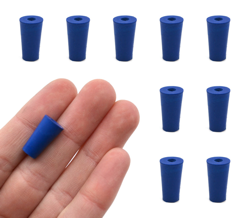 Neoprene Stopper with 1 Hole, 10-Pack