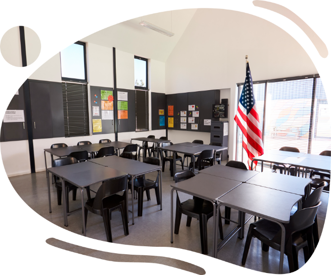American design, classroom-approved.