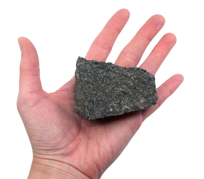 Raw Gabbro, Igneous Rock Specimen - Approx. 3" - Hand Sample  - Geologist Selected & Hand Processed - Great for Science Classrooms - Eisco Labs