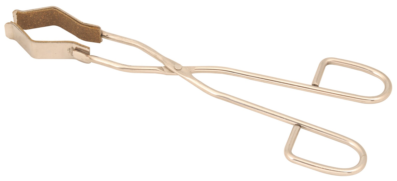 Safety Flask Tongs - Cork Lined - Stainless Steel