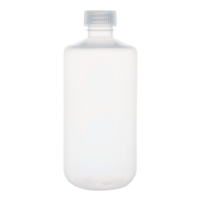 Eisco - Pack of 12, 500mL Narrow Mouth Polypropylene Reagent Bottles with Polypropylene Caps, Autoclavable, Translucent, Non-Sterile, Leak-Proof, 0-135°C Temperature Range, Ideal for Lab Storage and Transport