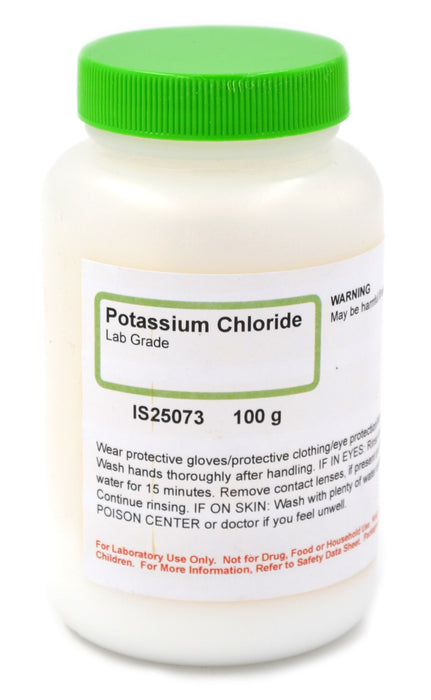 Potassium Chloride, 100g - Lab-Grade - The Curated Chemical Collection