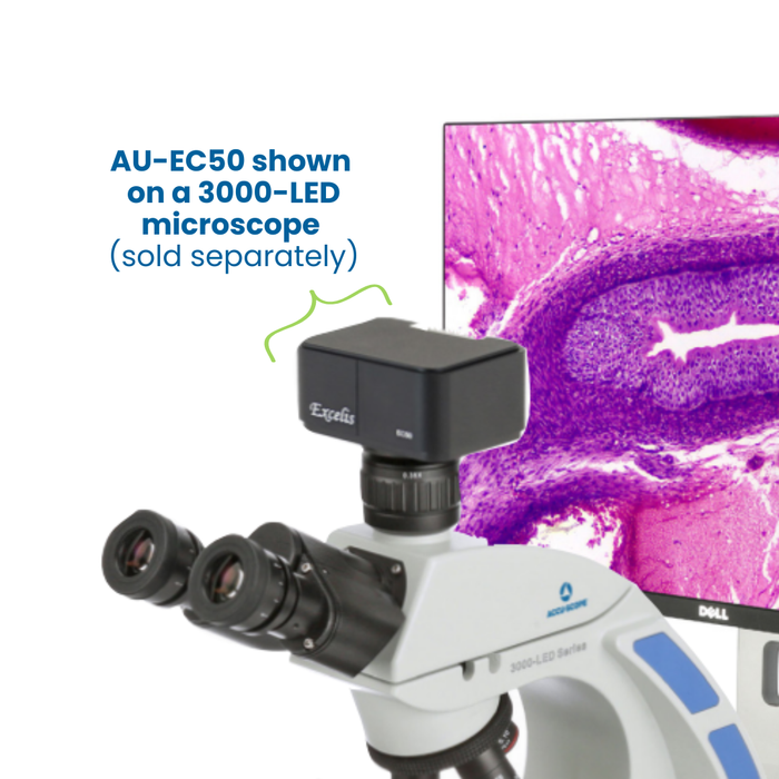 Microscope Camera, Excelis EC50 - 5 MP Image & 29 FPS Video Capture - USB 2.0 Output
