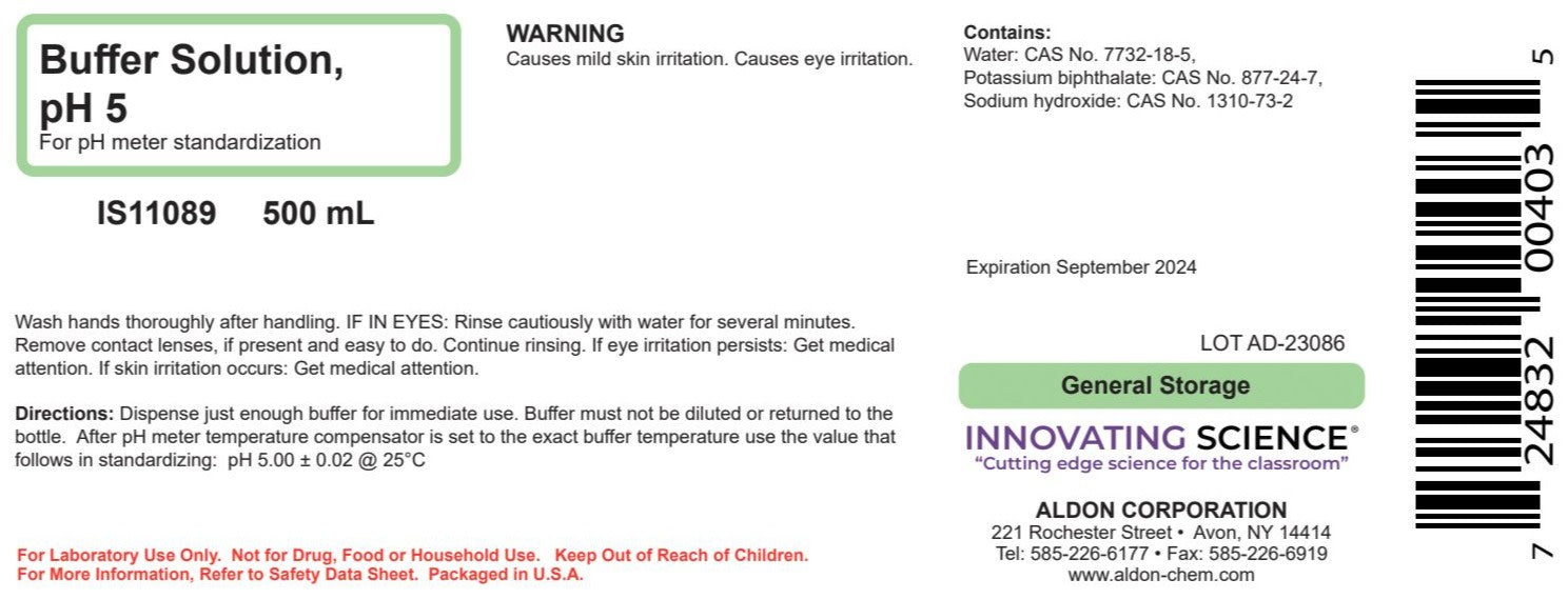 Standard Buffer Solution, 500mL - 5.0 pH - The Curated Chemical Collection