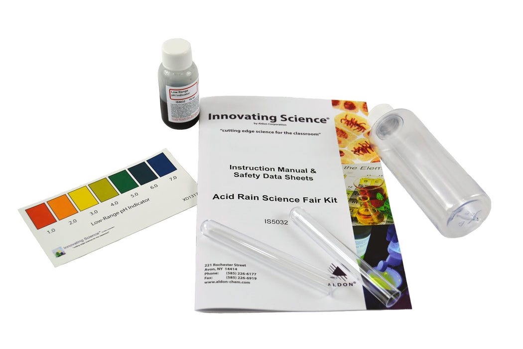 Acid Rain Science Kit - Explore pH & Test Local Rainfall - Distance Learning Kit - Innovating Science