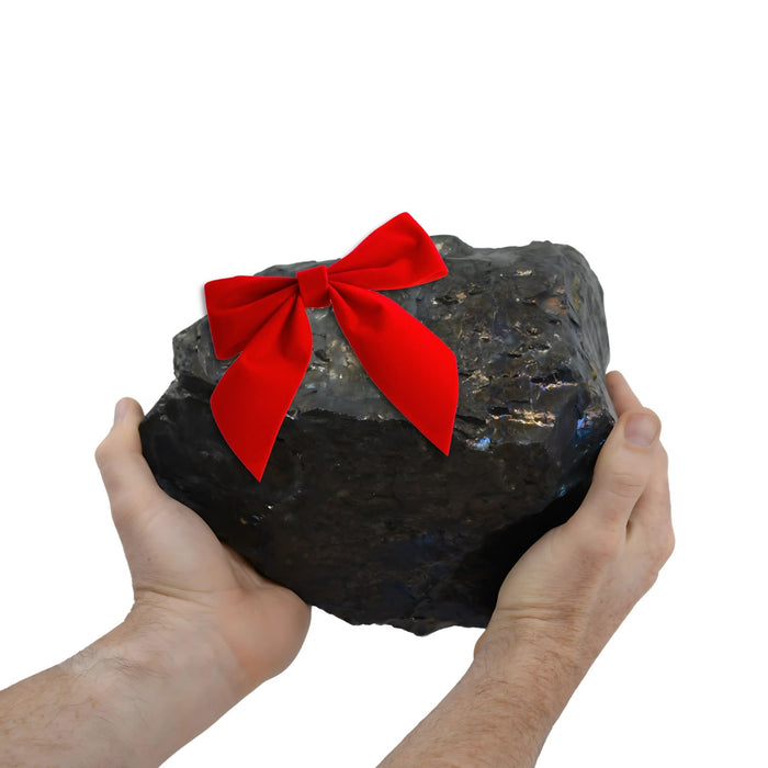 4lb Big Lump of Coal – For a Notably Naughty Person - Hilarious Gift for Mischief Makers - Christmas Coal, Coal Christmas Gift - Holiday Joke for Christmas Parties, Secret Santa, White Elephant