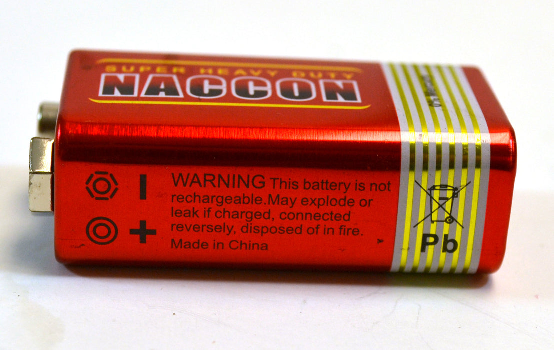 Eisco Labs Zinc Carbon Batteries 9 V (Type 6F22)