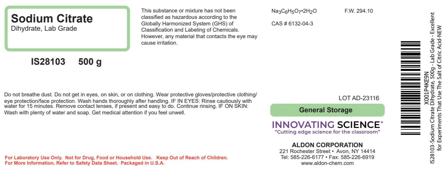 Lab-Grade Sodium Citrate Dihydrate, 500g - Laboratory Grade