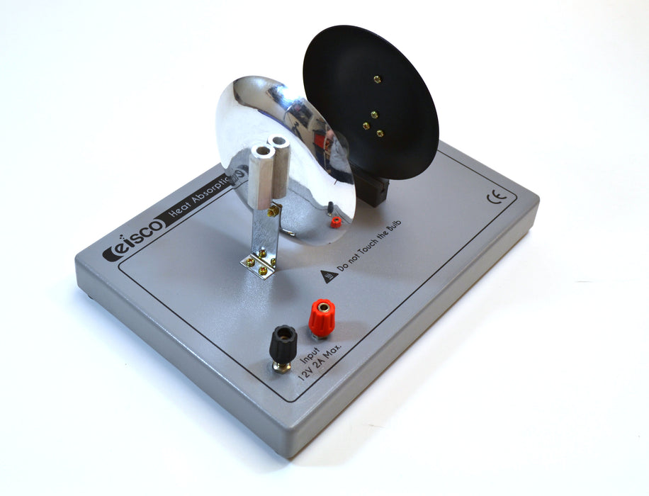 Eisco Labs Heat Absorption Radiation Comparator with Comparator apparatus, White screen, and Experiment Guide