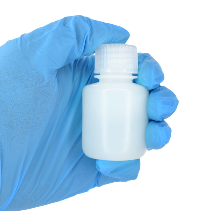 Eisco - Pack of 12, 30mL Narrow Mouth HDPE Translucent Reagent Bottles with Polypropylene Caps, Non-Sterile, Leak-Proof, Chemical Resistant, -100 to 120°C Temperature Range, Laboratory Storage and Transport