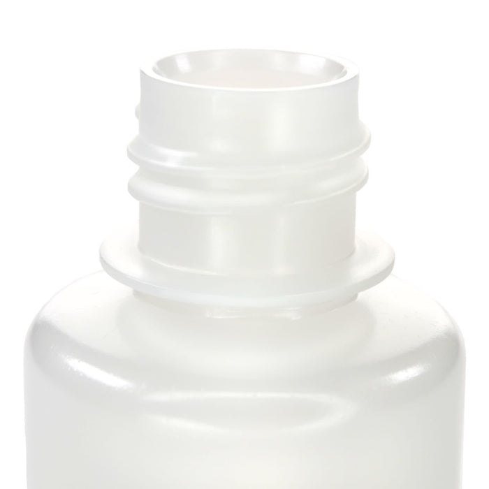 Eisco - Bulk Pack of 1000, 30mL Narrow Mouth HDPE Translucent Reagent Bottles with Polypropylene Caps, Non-Sterile, Leak-Proof, Chemical Resistant Laboratory Storage Bottles, -100 to 120°C Temperature Range
