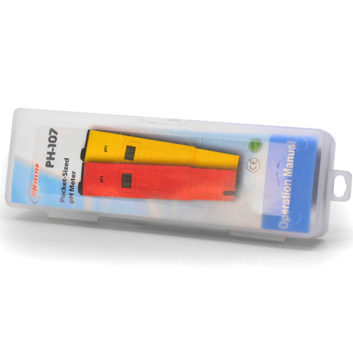Eisco - Pocket-Sized Digital pH Tester with 0.0 to 14.0 pH Range Â±0.1 Accuracy - Lightweight and Portable - Includes Calibration Screwdriver and Plastic Storage Case for Laboratory and Educational Use