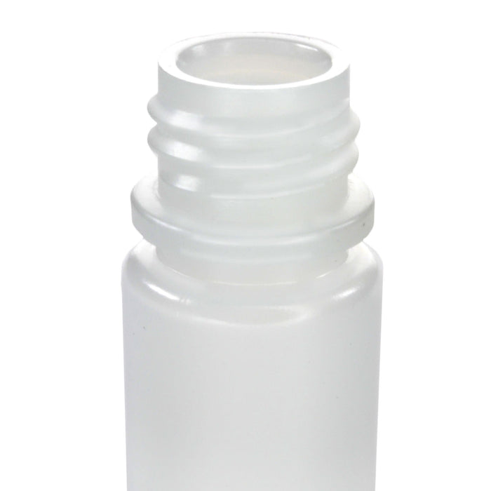 Eisco - Bulk Pack of 2000, 4mL Narrow Mouth HDPE Translucent Reagent Bottles with Polypropylene Caps, Non-Sterile, Leak-Proof, Chemical Resistant Laboratory Storage Bottles, -100 to 120°C Temperature Range