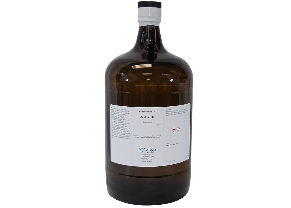 Acetonitrile BioReagent Grade ?ëÑ99.8% - 4L Case of 4 - Molecular Biology Solvent