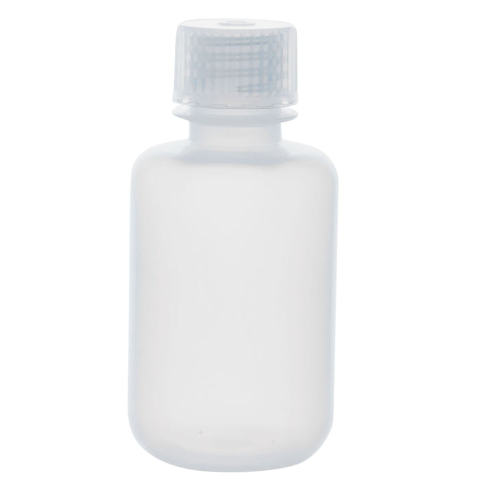 Eisco - Bulk Pack of 500, 125mL Wide Mouth Polypropylene Reagent Bottles with Polypropylene Caps, Non-Sterile, Autoclavable, Laboratory Containers, - 0-135°C Temperature Range