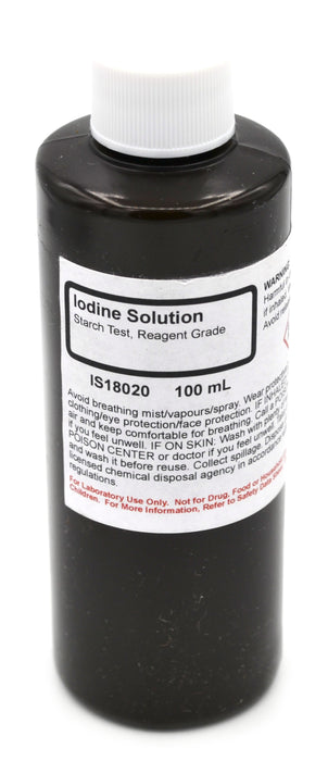 Iodine Solution, 100mL - Reagent-Grade - The Curated Chemical Collection