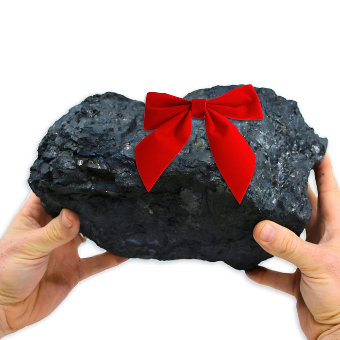 8lb Huge Lump of Coal – For Very Naughty People - Funny Christmas Gift for Difficult People - Christmas Coal, Coal Christmas Gift - Holiday Joke for Christmas Parties, Secret Santa, White Elephant