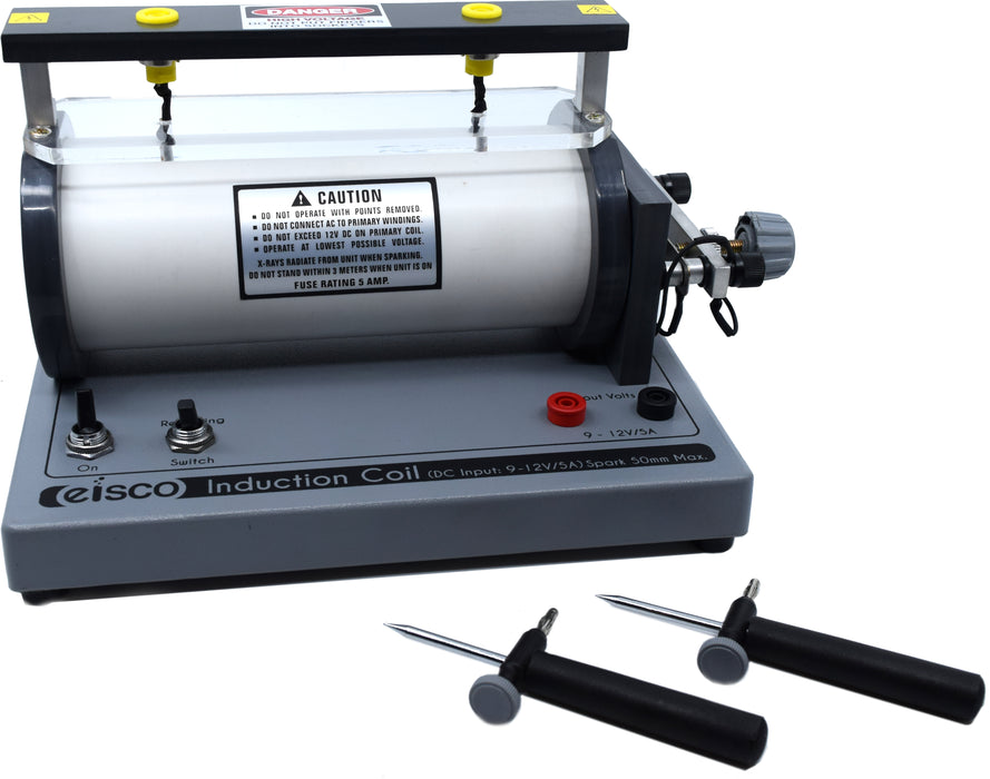 Induction Coil - 50mm Spark - 11.5" Long, 7" Wide, 6" tall - Eisco Labs