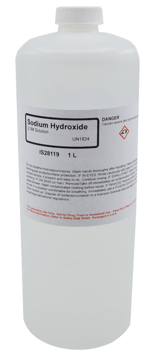Sodium Hydroxide Solution, 1000mL - 2.0M - The Curated Chemical Collection