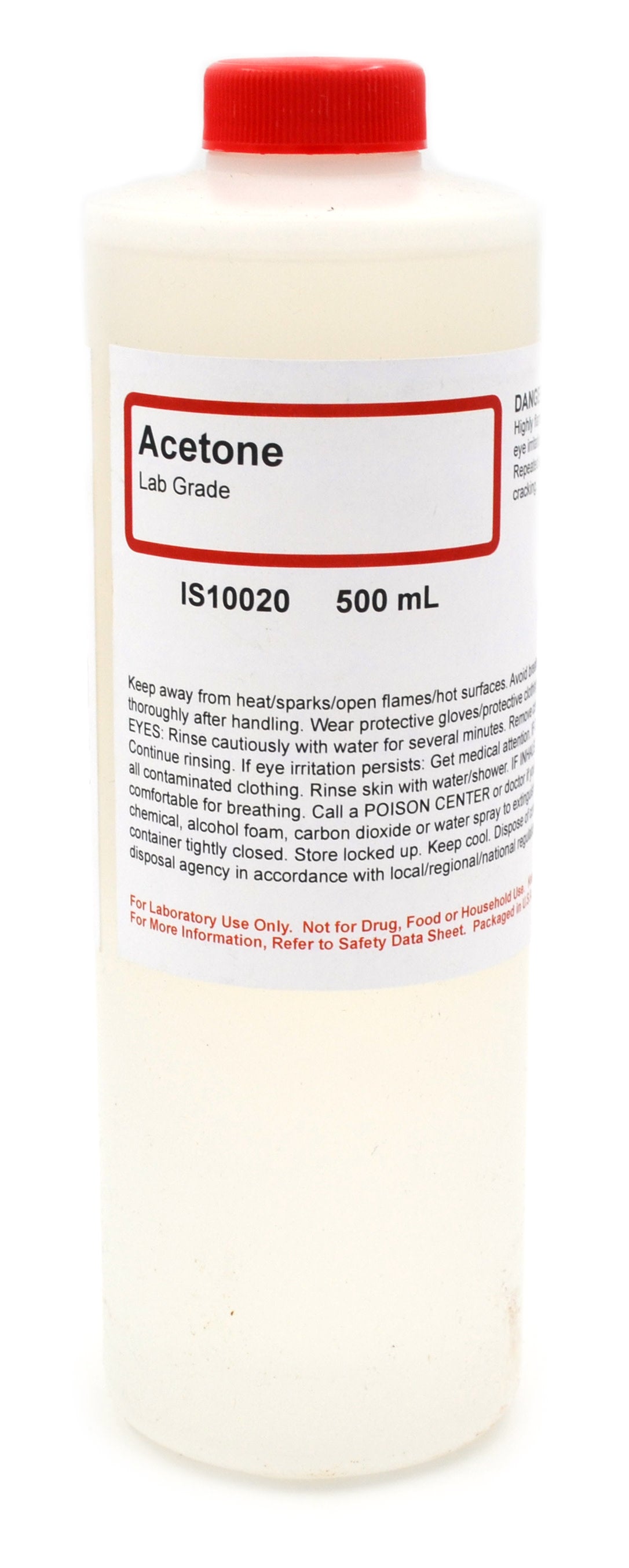 LabGrade Acetone, 500mL The Curated Chemical Collection — hBARSCI