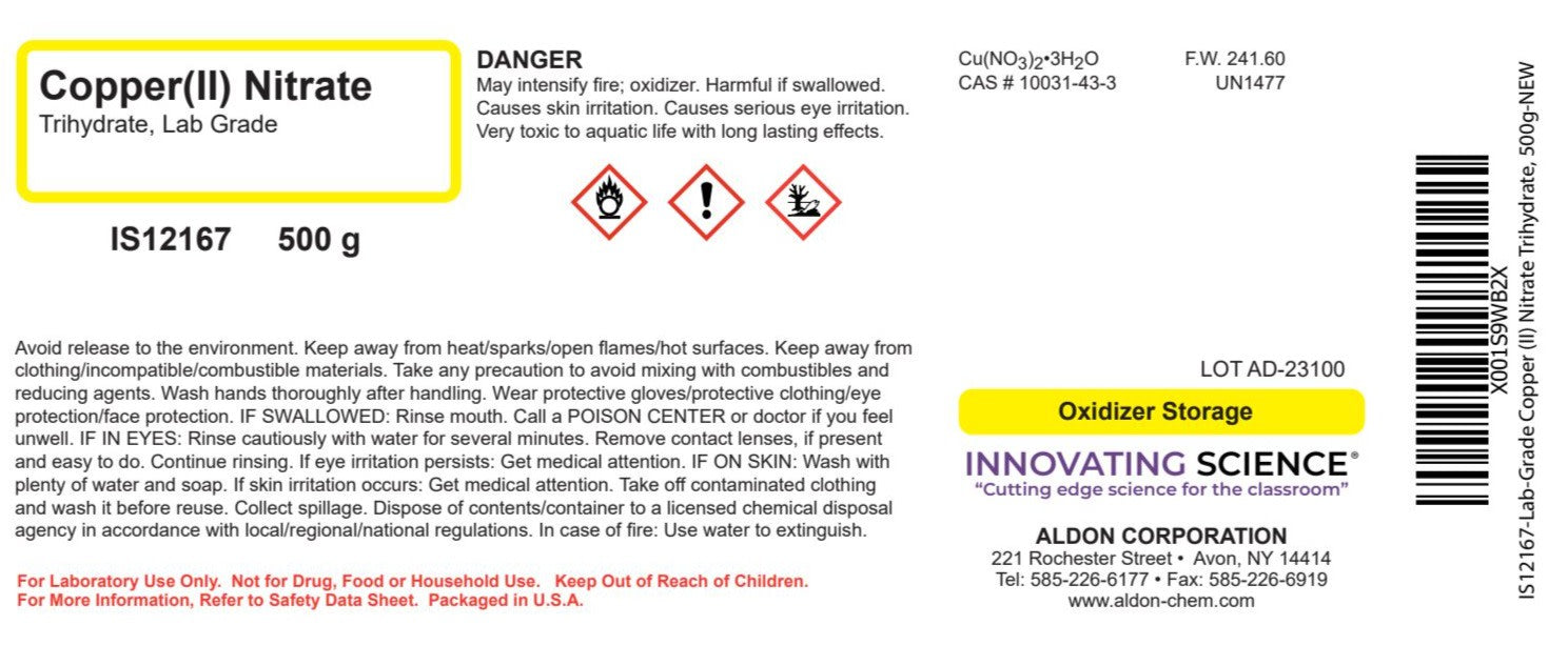 LabGrade Copper (II) Nitrate Trihydrate, 500g — hBARSCI
