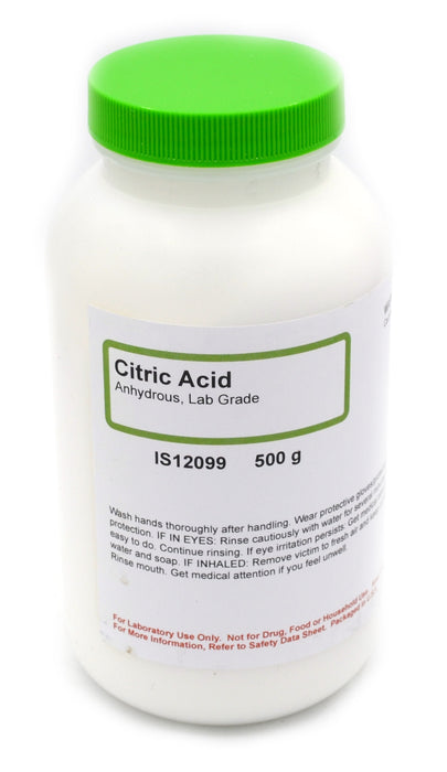 Citric Acid, 500g - Anhydrous - Lab-Grade - The Curated Chemical Collection