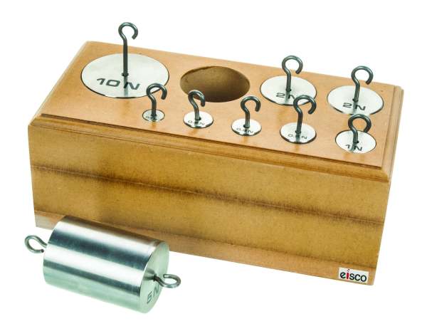 Eisco Labs Hooked Weights Set - Stainless Steel, capacity 1000gm.