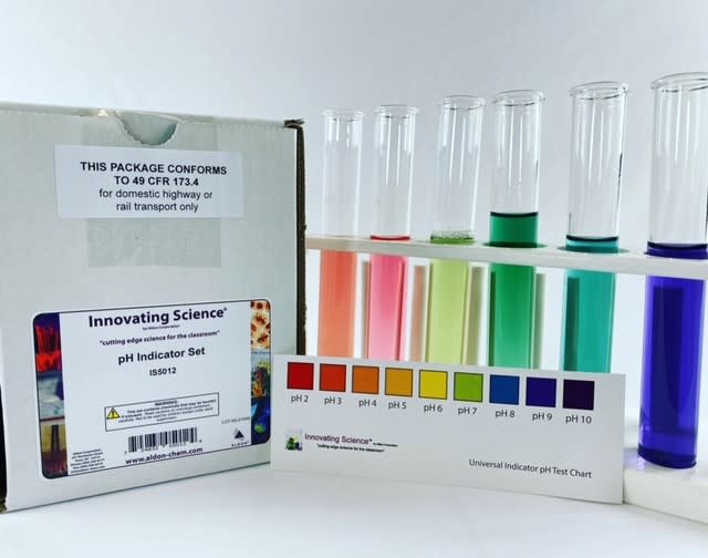 pH Indicator Set - Includes 3 Solutions & Color Chart - The Curated Chemical Collection