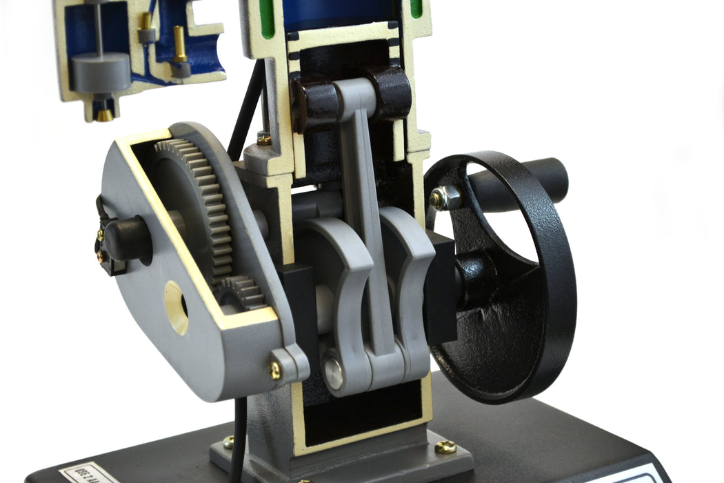 4-Stroke Gasoline Hand-Crank Engine Model, 13.75"