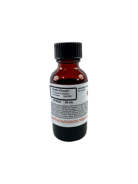 Aceto-Orcein Biostain 2%, 30mL - Laboratory Grade - The Curated Chemical Collection
