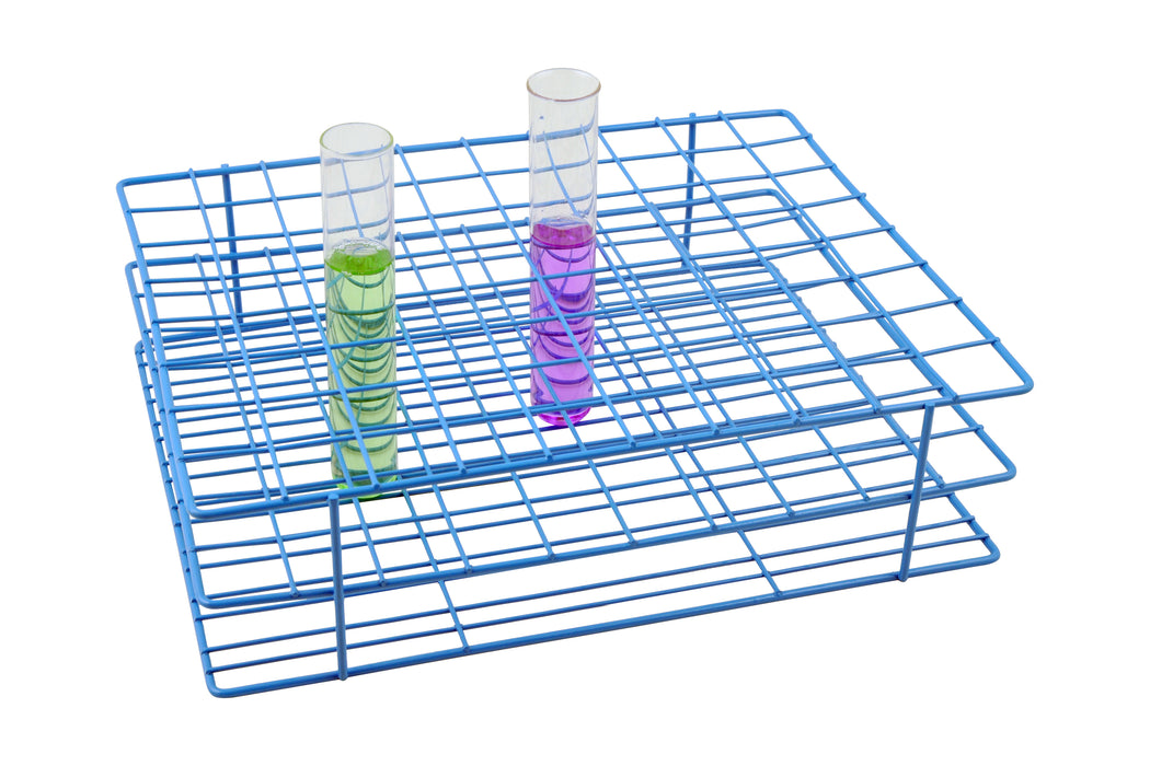 Test Tube Rack - Holds 80 x 22-25mm Tubes - Epoxy-Coated Steel