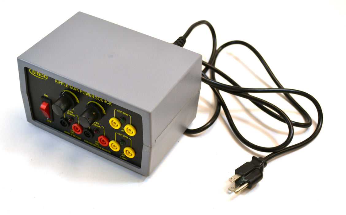 AC/DC Power Supply Controller for Eisco Ripple Tank PH0767A - 2 Variable DC Outputs 0-6V/250mA, 2 Fixed AC Outputs 6V/10W & 12V/20W