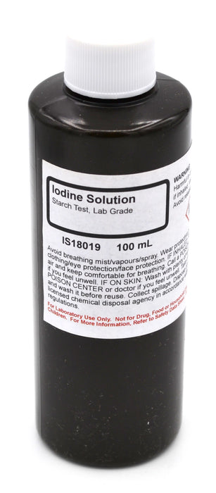 Iodine Solution, 100mL - Lab-Grade - The Curated Chemical Collection