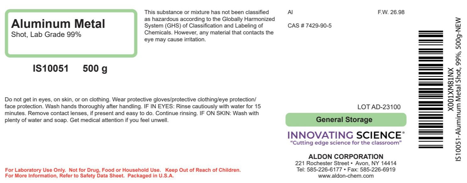 99% Aluminum Metal Shot, 500g - The Curated Chemical Collection