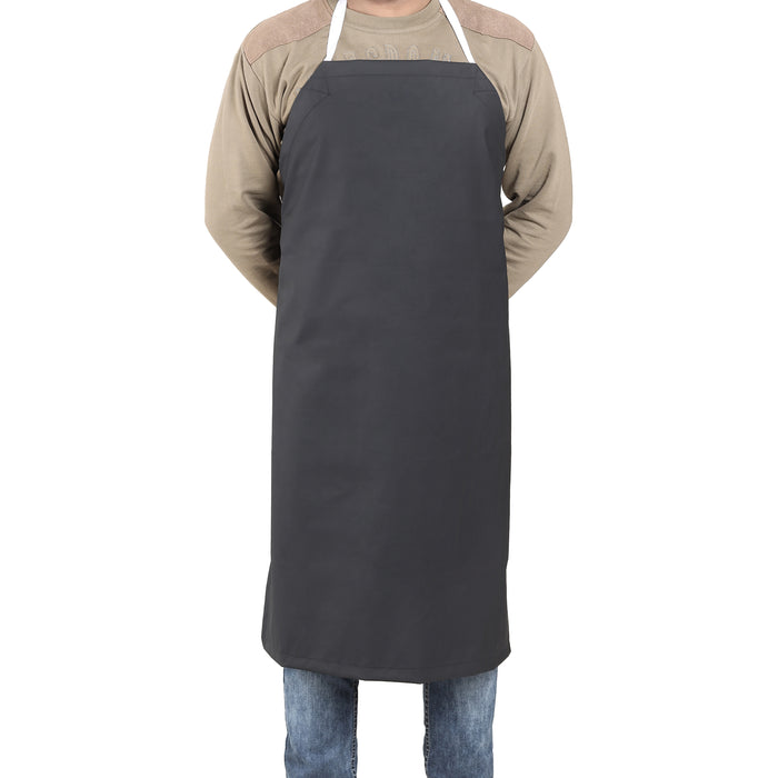 Rubber Vinyl Apron, Medium (27"W x 36"L) - Black