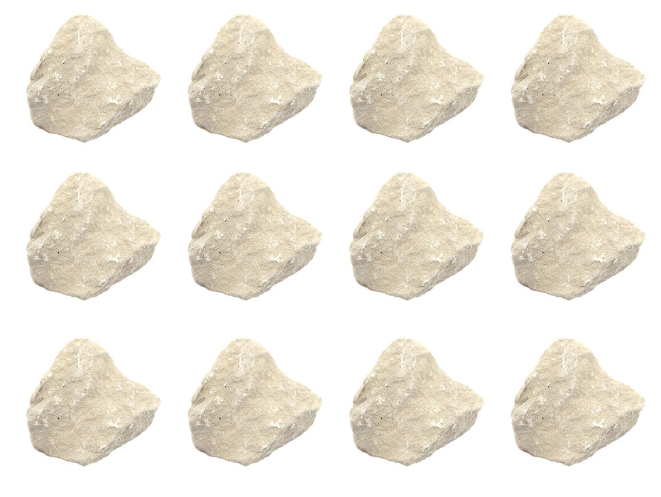 12PK Raw Limestone Chalk, Sedimentary Rock Specimens - Approx. 1" - Geologist Selected & Hand Processed - Great for Science Classrooms - Class Pack - Eisco Labs