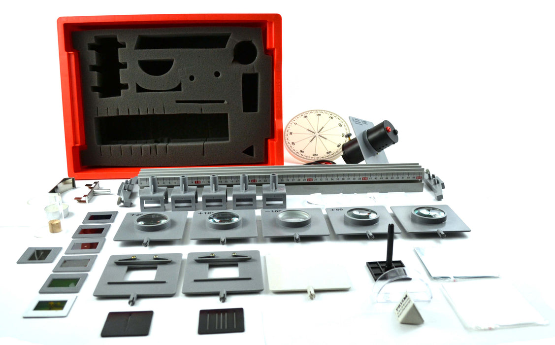 Complete Optical Bench and Attachment Set with 20 Lab Activities