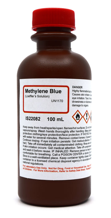 Methylene Blue (Loeffler's) Solution, 100mL - The Curated Chemical Collection
