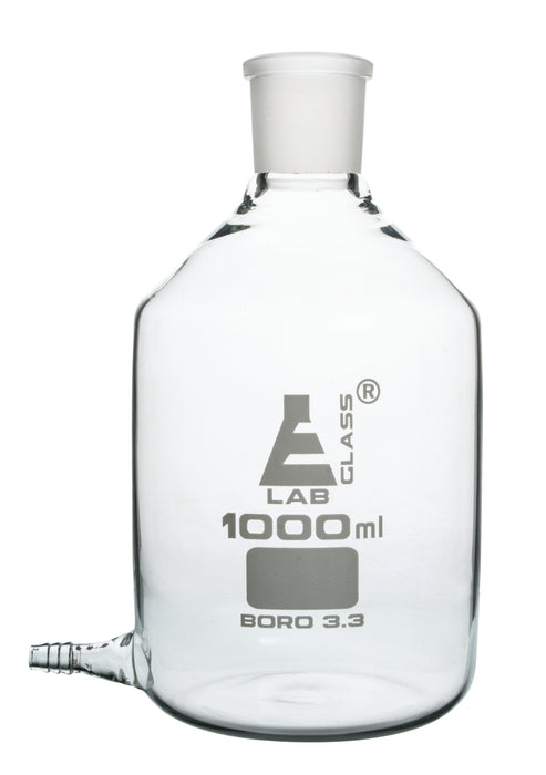 Aspirator Bottle, 1000mL - With Outlet - Borosilicate Glass