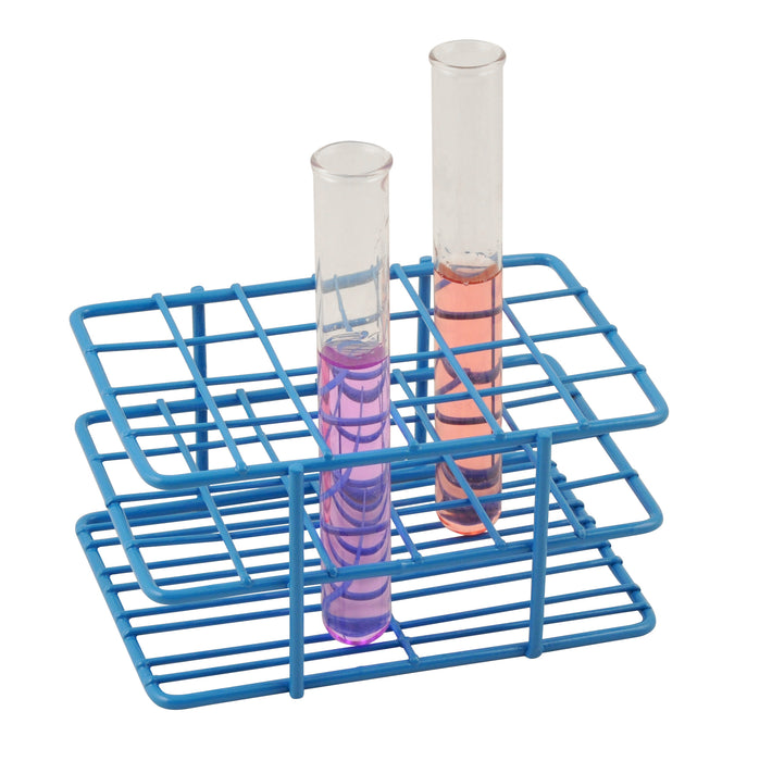 Test Tube Rack - Holds 24 x 15-16mm Tubes - Epoxy-Coated Steel