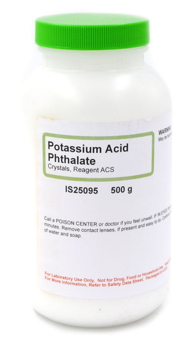 Potassium Acid Phthalate Crystals, 500g - ACS-Grade - The Curated Chemical Collection