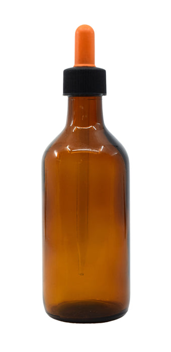 Dropping Bottle, 180mL - Amber - Screw Cap - Soda Glass