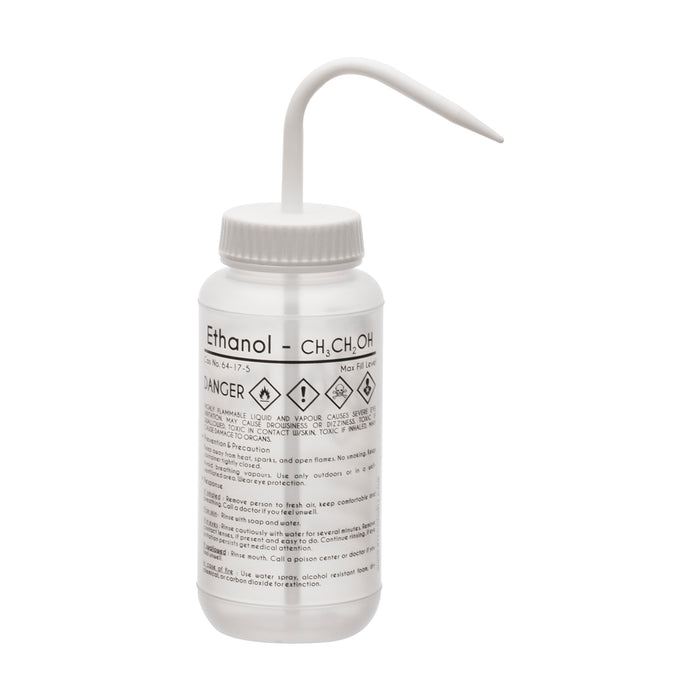 Ethanol Wash Bottle, 500ml - Polyethylene - One Color