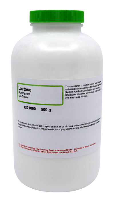 Lactose Monohydrate, 500g - Lab-Grade - The Curated Chemical Collection