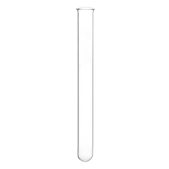 Eisco Labs 5mL Heavy Wall Test Tubes with Beaded Rim - Pack of 100 - Borosilicate Glass, Durable Lab Glassware for Scientific Research and Experiments