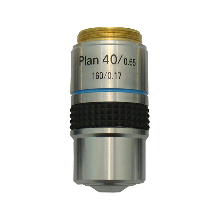 Microscope Objective, 40xR DIN Plan Achromat - Fits Accu-Scope EXC-120 Series Microscopes