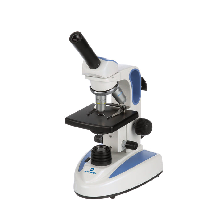 Microscope EXM-150-I - Monocular Head, 40-400X Magnification, Iris Diaphragm, Cordless LED Illumination