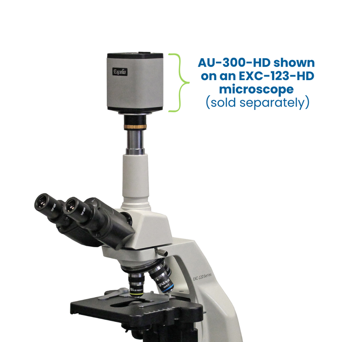 Microscope Camera, Excelis HD Light - 1080p HD Resolution - 5 MP Image & 15 FPS Video Capture - HDMI/USB 2.0 Outputs