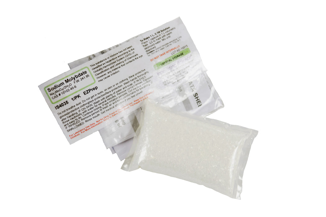 Sodium Molybdate: EZ-Prep - 1 Capsule - Makes 1 Liter 0.1M Solution